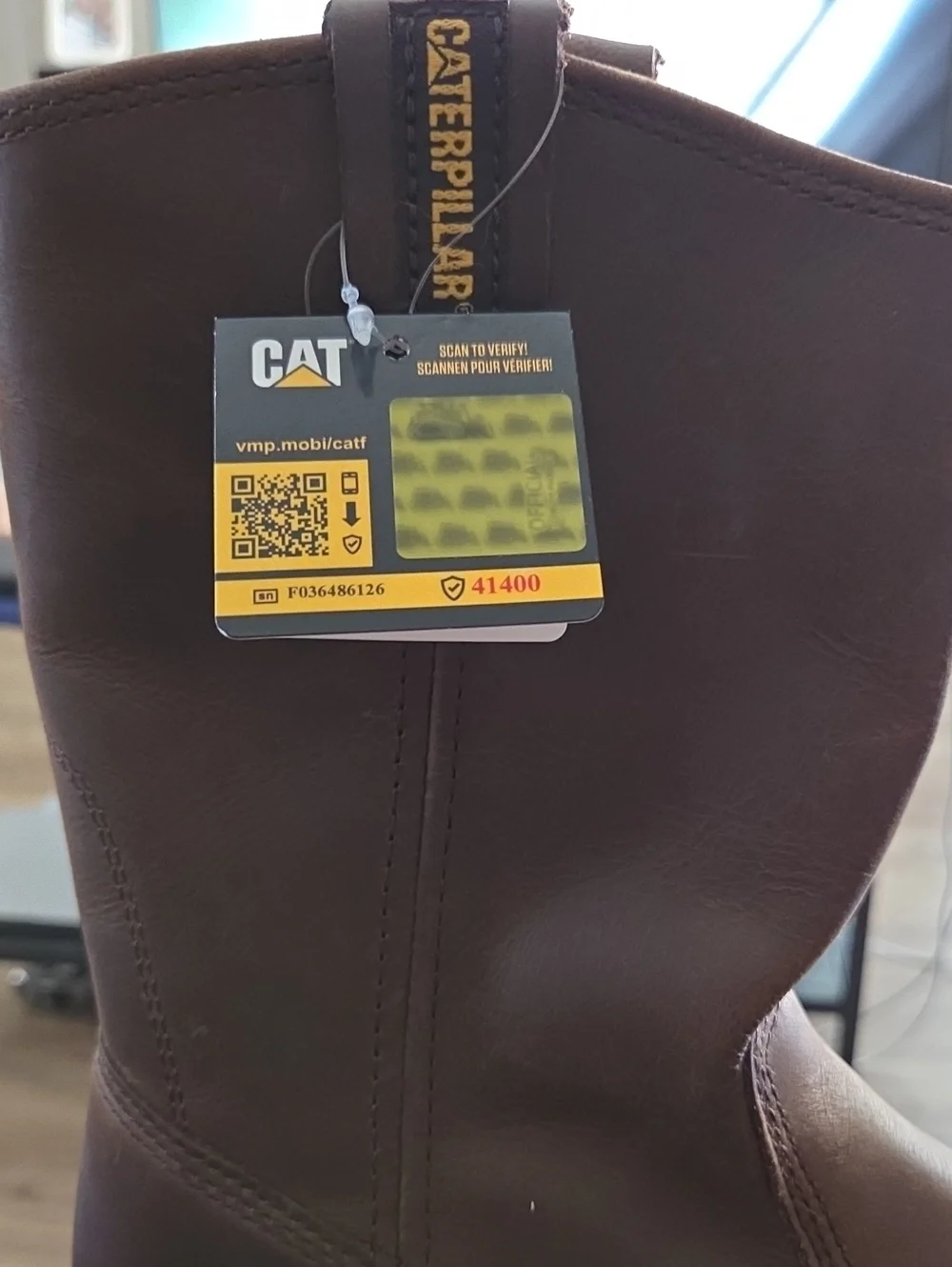 Caterpillar Men's Revolver Brown Pull-On Steel Toe Work Boots